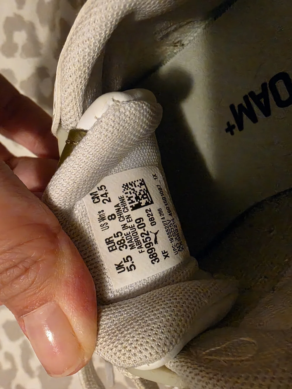 Puma Women's White and Olive Low-Top Sneakers